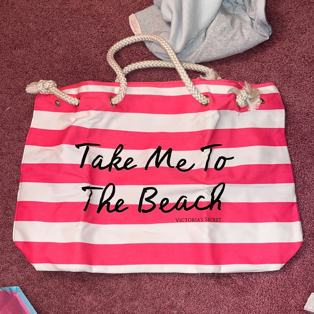 victorias secret beach bag tote